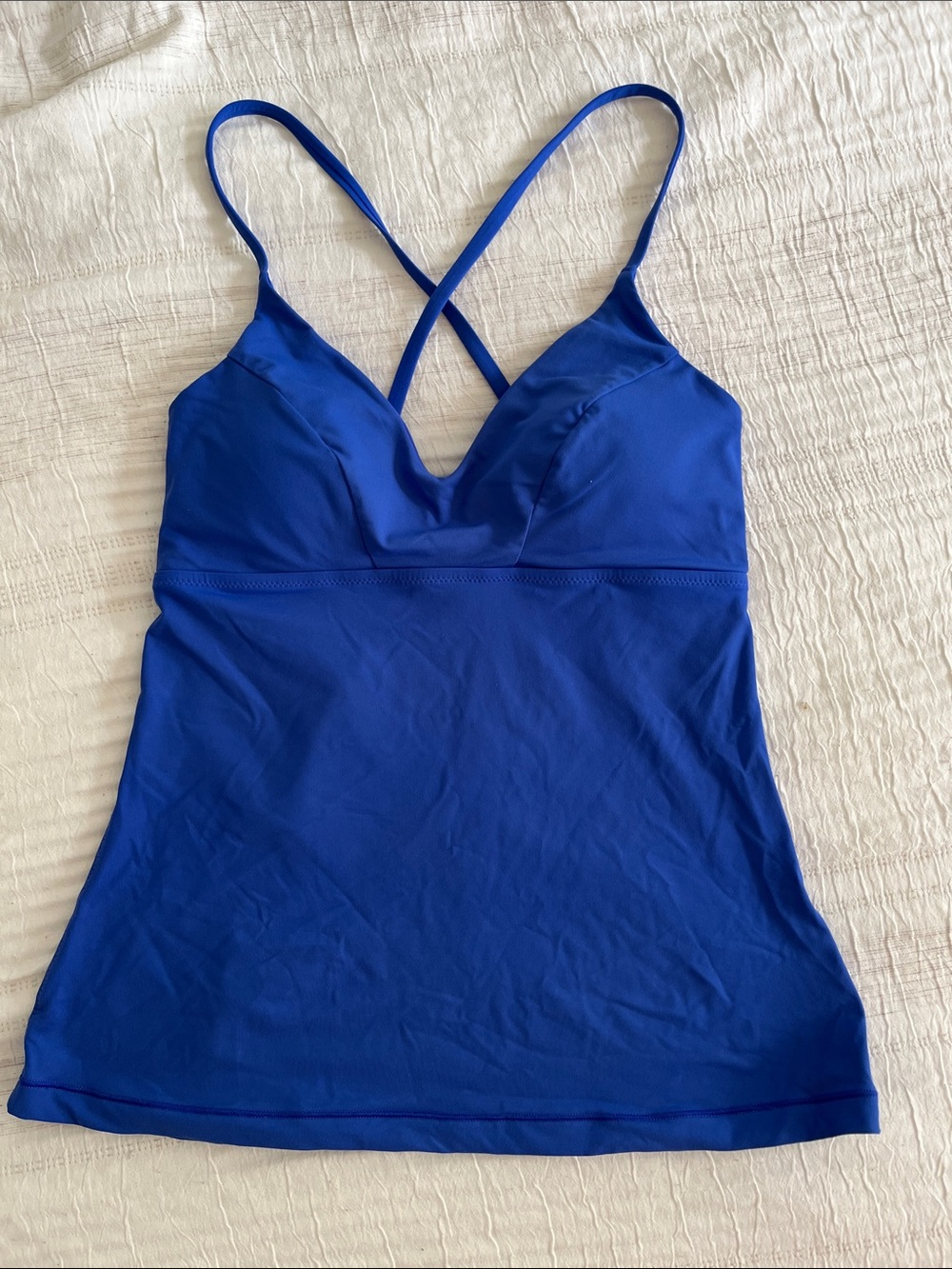 Athleta Royal Blue Crossback Swim Tank